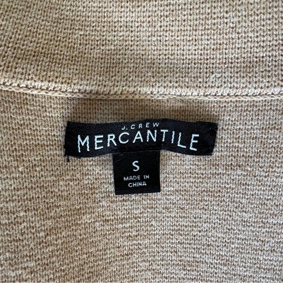 J. Crew Mercantile Tan Sweater Blazer Size Small 100% Cotton - Picture 3 of 8